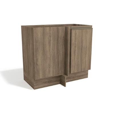 Balcão de Cozinha  Canto Reto Maxxi G748 c/ 1 Porta s/ Tampo 98cm Nogal - Kappesberg