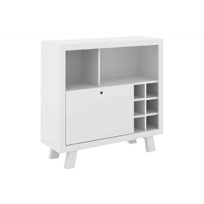 Bar de Sala Jantar AD5002  Adega p/ 6 Garrafas Branco - Tecno Mobili