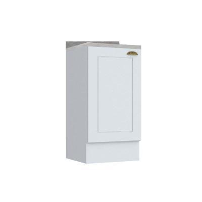 Gabinete de Cozinha Modulado Balcão Americana 1 Porta c/ Tampo Branco - Henn