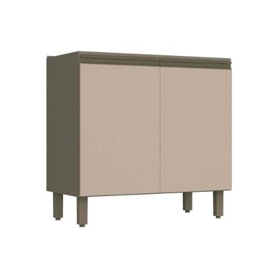 Gabinete de Cozinha Modulado Balcão Connect c/ 2 Portas s/ Tampo Duna/Cristal - Henn