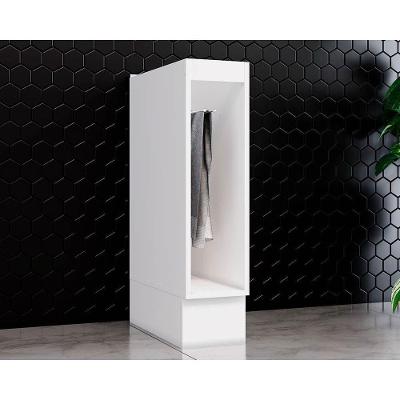 Gabinete de Cozinha Modulado Balcão c/ Porta Toalha Americana s/ Tampo Branco - Henn