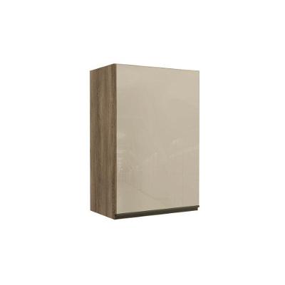 Armário Aéreo Cozinha Modulado  Maxxi G763 1 Porta c/ Vidro Nogal - Kappesberg