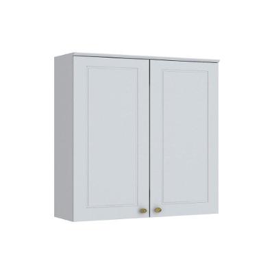 Armário Aéreo p/ Cozinha  Americana c/ 2 Portas 80cm Branco - Henn
