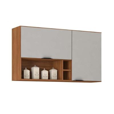 Armário Aéreo p/ Cozinha Firenze 2 Portas 120cm Amendola/Nude Prime TX - Demóbile