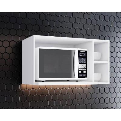 Armário de Cozinha Modulado  Americana p/ Micro-ondas Branco - Henn