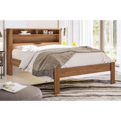 Cama de Casal Invicta com Baú + 2 Nichos Jatoba - Santos Andirá
