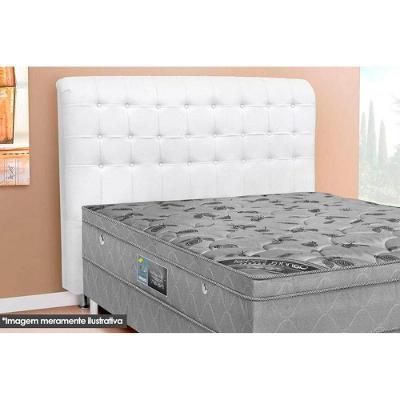 Cabeceira Cama Box Estofada Casal Casal Dama Courano Branco - Simbal