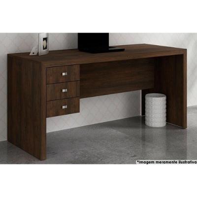 Mesa Escrivaninha Juvenil ME4113 c/ 3 Gavetas Rústico - Tecno Mobili
