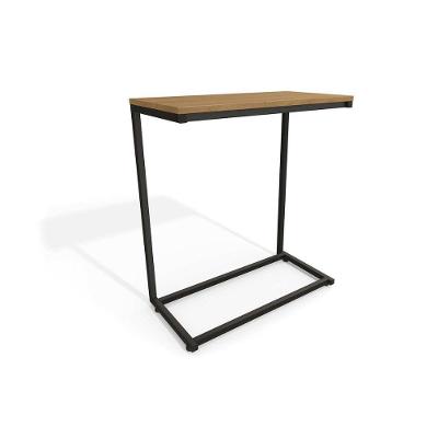 Mesa Lateral p/ Sala Industrial LI025 de Apoio Notebook Freijo/Preto - Kappesberg