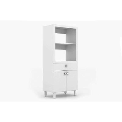 Paneleiro de Cozinha Modulado  BL-3305 c/ 2 Portas e 1 Gaveta (1 Forno) Branco - Tecno Mobili