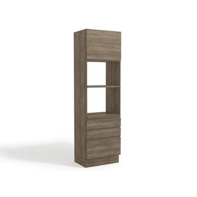 Paneleiro De Cozinha Maxxi G750 1 Porta E 3 Gavetas 70cm Nogal - Kappesberg