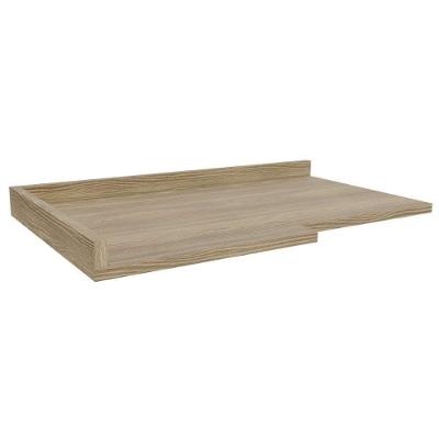 Tampo de Cozinha Modulado  Canto Reto E611 98cm Nogueira - Kappesberg