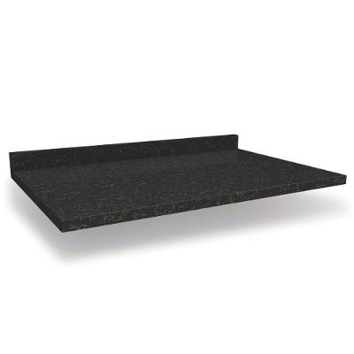 Tampo p/ Balcão Cozinha  S415 80cm Preto Brilho - Kappesberg