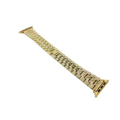 Pulseira Relogio Smartwatch Luxo Pedra Strass Smartband Aço