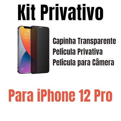 Capa + Película Privativa + Película Câmera Para Iphone 12