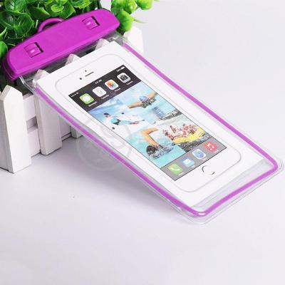 Capa Bolsa A Prova Dágua Impermeável Universal Para Roxo