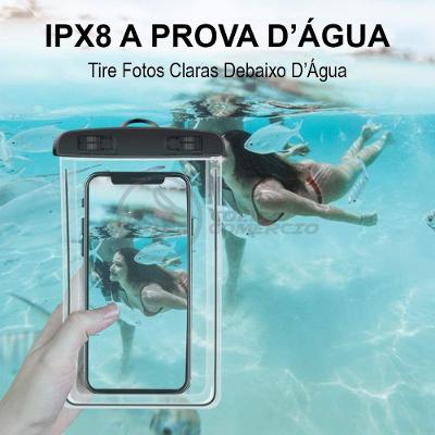 Capa Bolsa A Prova Dágua Impermeável Universal Para Preto