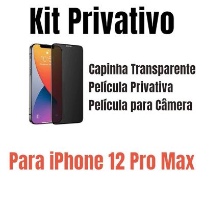 Capa + Película Privativa + Película Câmera Para Iphone 12