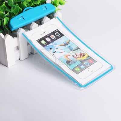 Capa Bolsa A Prova Dágua Impermeável Universal Para Celular - Azul