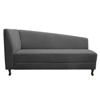 Diva Recamier Heitor 185Cm Lado Direito Linho - Amarena Móveis Cinza Escuro