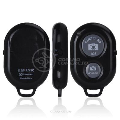 Controle Remoto Disparador De Fotos Bluetooth Selfie - Preto