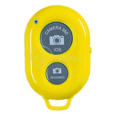 Controle Remoto Disparador De Fotos Bluetooth Selfie Amarelo