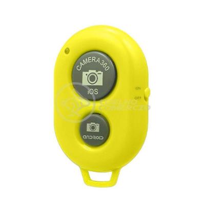 Controle Remoto Disparador De Fotos Bluetooth Selfie Amarelo