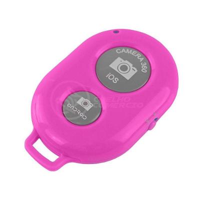 Controle Remoto Disparador Fotos Bluetooth Selfie - Rosa Nº6