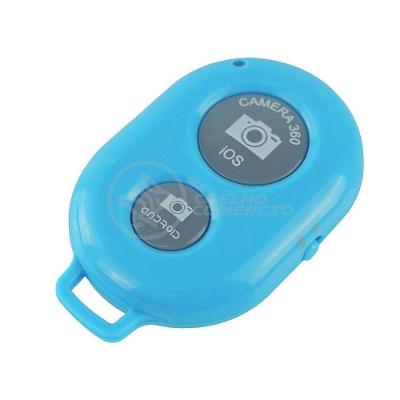Controle Remoto Disparador De Fotos Bluetooth Selfie - Azul