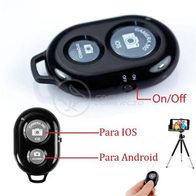Controle Remoto Disparador De Fotos Bluetooth Selfie - Preto
