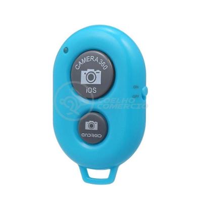 Controle Remoto Disparador De Fotos Bluetooth Selfie - Azul