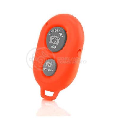 Controle Remoto Disparador Fotos Bluetooth Selfie Vermelho