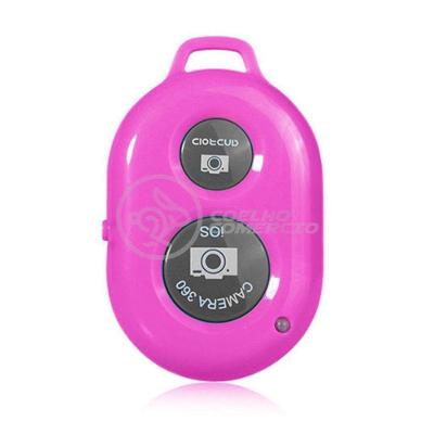 Controle Remoto Disparador Fotos Bluetooth Selfie - Rosa Nº8