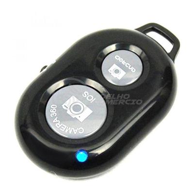 Controle Remoto Disparador De Fotos Bluetooth Selfie - Preto
