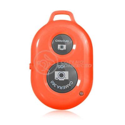 Controle Remoto Disparador Fotos Bluetooth Selfie Vermelho