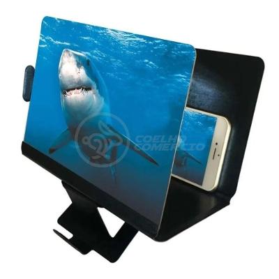 Lupa Ampliadora Tela De Celular Portátil Dobrável Preta