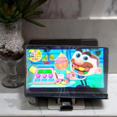 Lupa Ampliadora Tela De Celular Portátil Dobrável Preta