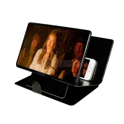 Lupa Ampliadora Tela De Celular Portátil Dobrável Preta