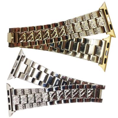 Pulseira Smartwatch Kit 2 Pulseiras Luxo Pedra Strass Aço