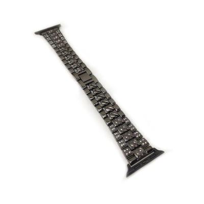 Pulseira Relogio Smartwatch Luxo Pedra Strass Aço 3 Elos
