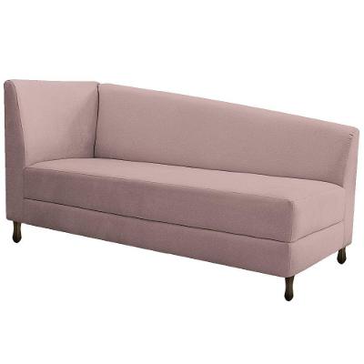 Diva Recamier Heitor 160Cm Lado Direito Linho - Doce Sonho Móveis Rosê