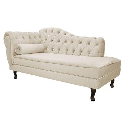 Diva Recamier Diana 140cm Lado Direito Suede - Doce Sonho Móveis Bege