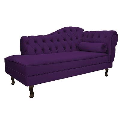 Diva Recamier Diana 160cm Lado Esquerdo Suede - Doce Sonho Móveis Roxo