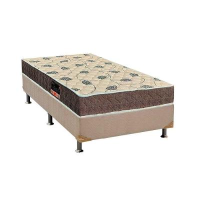 Cama Box Solteiro: Colchão Espuma Orthoflex D28/EP Anatômico Livorno + Base CRC Suede Clean(88x188)