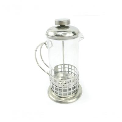 Cafeteira Francesa Prensa 350ml Vidro Inox Livon Quadrada