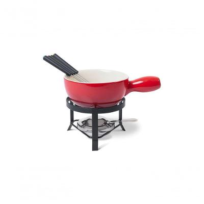 Conjunto Para Fondue 8 Peças Vermelho Brinox