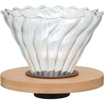 Kanne Suporte Filtro Café 10X12X12Cm Borosilicato Transp