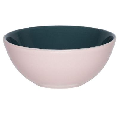 Kit 2 Tigelas Bowl Bicolor Verde E Rosa Oxford® Cerâmica 600ml