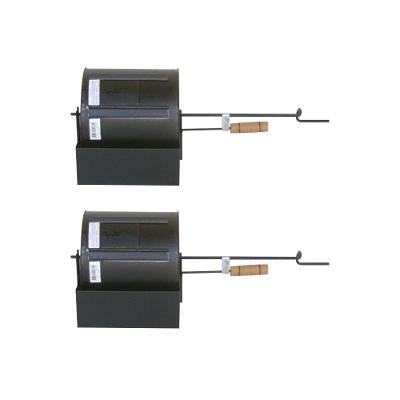 Kit Torrador De Café E Grãos Com 2 Peças Cilindrico 4 Litros Preto