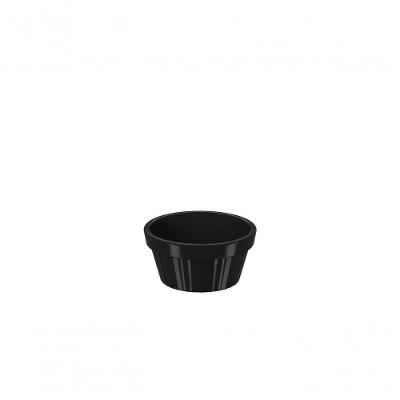 Ramekin 30ml Preto Uno Coza 5,5 X 2,7 Cm Preto Coza